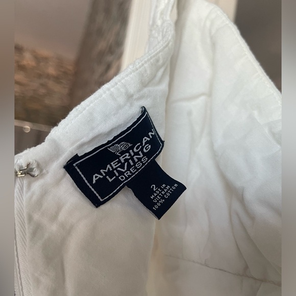 EUC American Living Juniors White Dress Size 2 - Picture 3 of 5